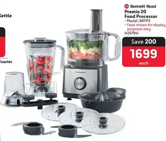 Makro Bennett Read Premio 20 Food Processor offer