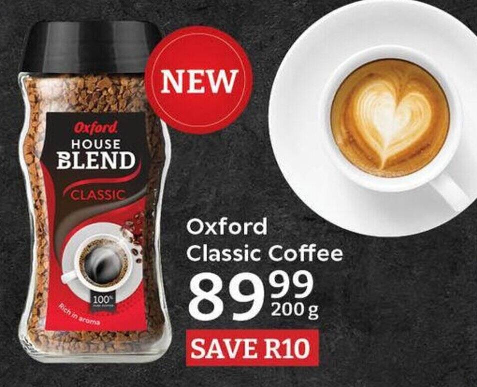 Oxford Classic Coffee 200 g offer at Oxford Freshmarket