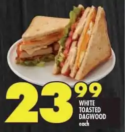 White toasted dagwood