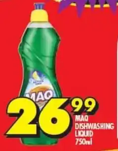 Shoprite Maq dishwashing liquid offer