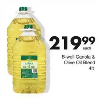 Save B-well Canola & Olive Oil Blend offer