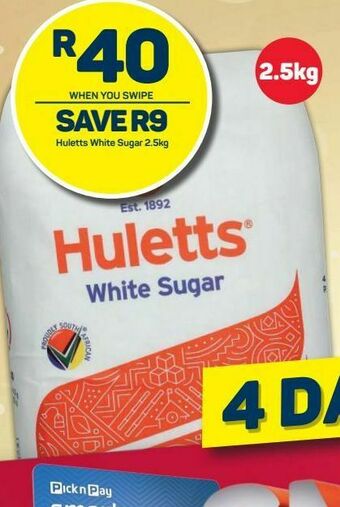 Pick n Pay Huletts sugar offer