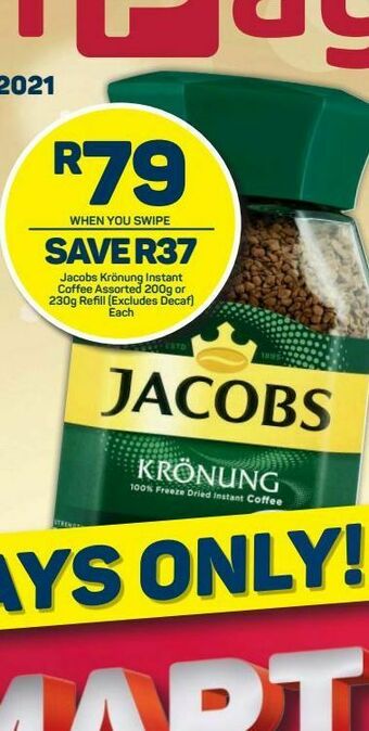Pick n Pay Jacobs coffee offer