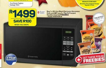 Pick n Pay Russell hobbs microwave oven offer