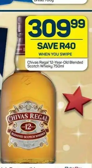 Pick n Pay Chivas regal 12yo blended scotch whisky offer