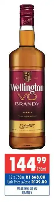 Ultra Liquors Wellington vo brandy offer