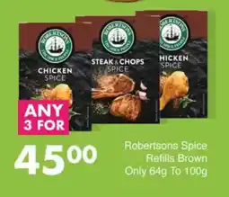 Robertsons Spice Refills Brown Only