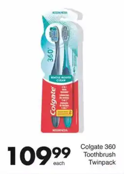Save Hyper Colgate 360 Toothbrush Twinpack offer