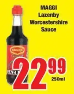 Boxer MAGGI Lazenby Worcestershire Sauce offer