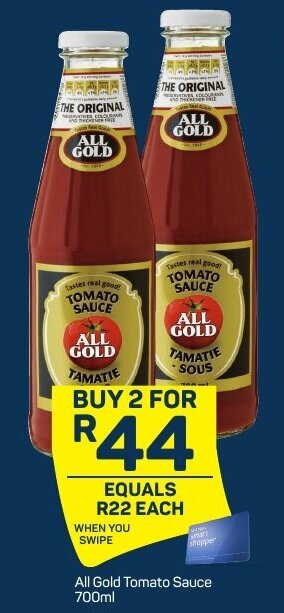 Pick n Pay All Gold Tomato Sauce 700ml offer