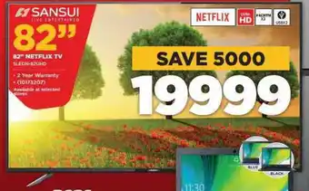 HiFi Corp Sansui 82" Netflix TV offer
