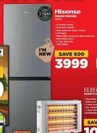 HiFi Corp Hisense Fridge Freezer offer