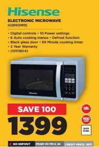 HiFi Corp Hisense Electronic Microwave offer