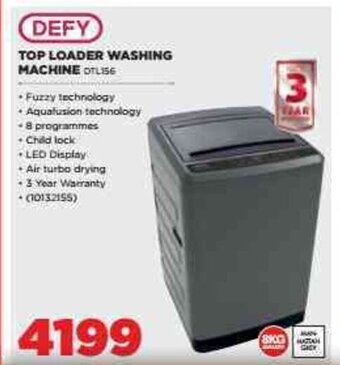 Defy Top Loader Washing Machine