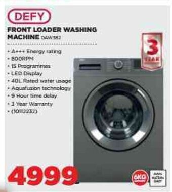 HiFi Corp Defy Front Loader Washing Machine offer