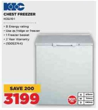 HiFi Corp KIC Chest Freezer offer