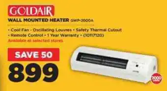 HiFi Corp Goldair Wall Mounted Heater offer