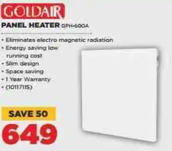 HiFi Corp Goldair Panel Heater offer