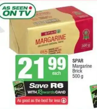 Spar SPAR Margarine Brick offer