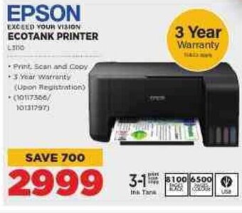 HiFi Corp Epson Ecotank Printer offer