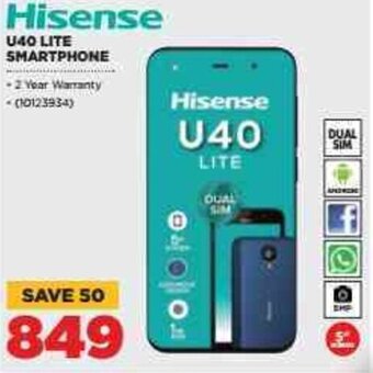 HiFi Corp Hisense U40 Lite Smartphone offer