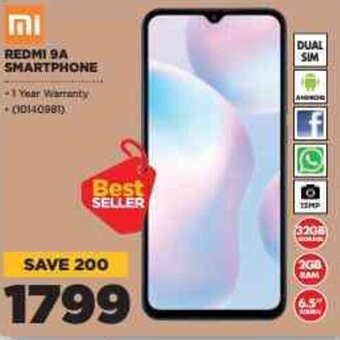 HiFi Corp Mi Redmi 9A Smartphone offer