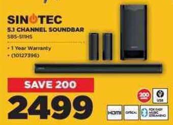 HiFi Corp Sinotec 5.1 Channel Soundbar offer
