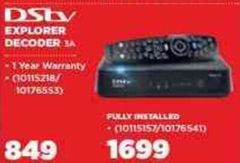 HiFi Corp DStv Explorer Decoder offer