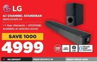 HiFi Corp LG 4.1 Channel Soundbar offer