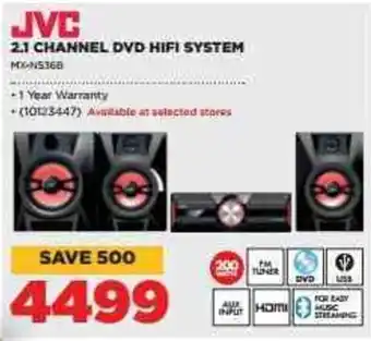 HiFi Corp JVC 2.1 Channel DVD HiFi System offer