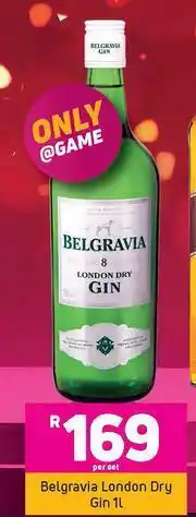 Game Belgravia London Dry Gin-1L Per Set offer