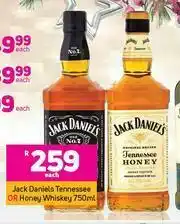 Game Jack Daniels Tennessee Or Honey Whisky-750ml Each offer