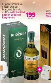 Game Klipdrift Premium Finest Old Vat Matured Brandy-750ml Per Set offer