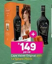 Game Cape Velvet Original 750ml With 1 x Sphere-Per Set offer