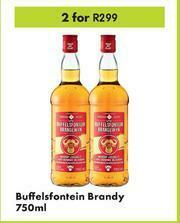 Game Buffelsfontein Brandy-For 2 x 750ml offer