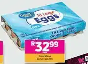 Game Great Value Large Eggs 18s - Each offer