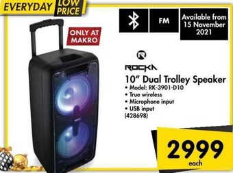 Makro Rocka 10" Dual Trolley Speaker offer