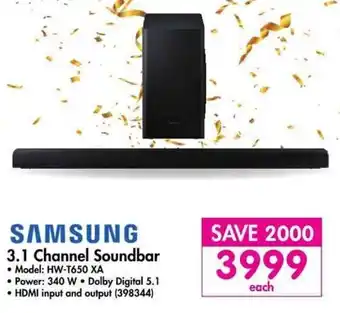 Makro Samsung 3.1 Channel Soundbar 340W offer