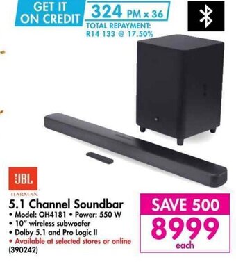 Makro JBL 5.1 Channel Soundbar 550W offer