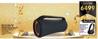 Makro Sony Portable Wireless Speaker offer