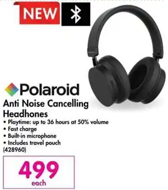 Makro Polaroid Anti Noise Cancelling Headphones offer