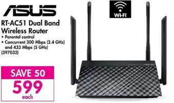 Makro Asus RT-AC51 Dual Band Wireless Router offer