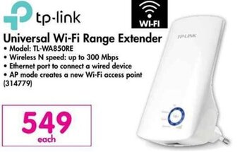 Tp-Link Universal Wi-Fi Range Extender