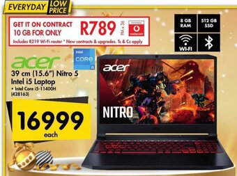 Makro Acer 39cm 15.6" Nitro 5 Intel i5 Laptop offer