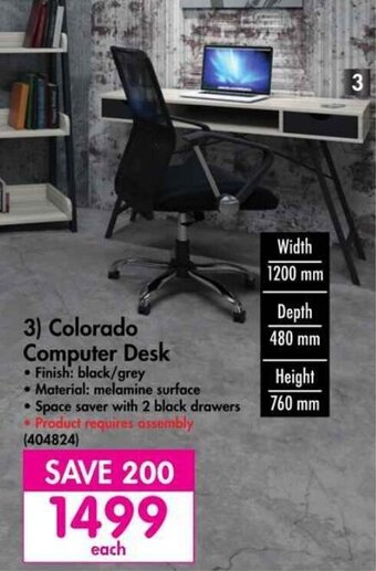 Makro Colorado Computer Desk offer