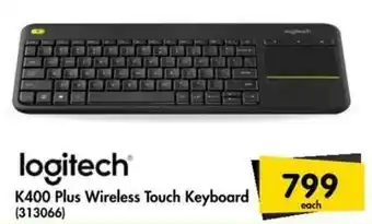 Logitech K400 Plus Wireless Touch Keyboard