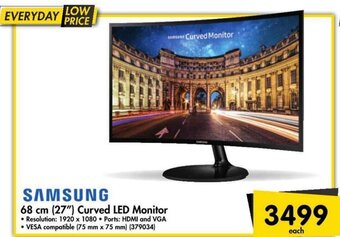 Makro Samsung 68cm 27" Curved LED Monitor offer