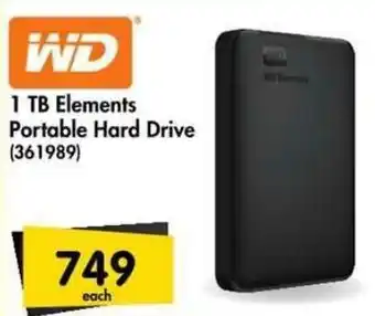 Makro 1 TB Elements Portable Hard Drive offer