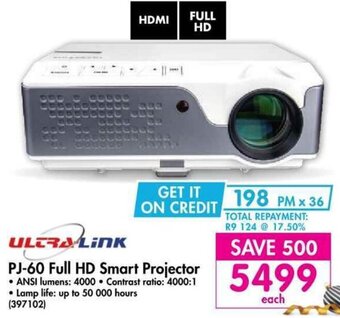Makro Ultra Link PJ-60 Full HD Smart Projector offer