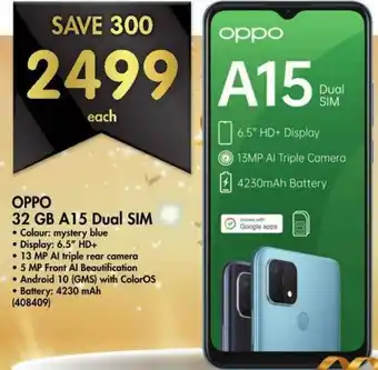 Makro Oppo 32GB A15 Dual Sim offer